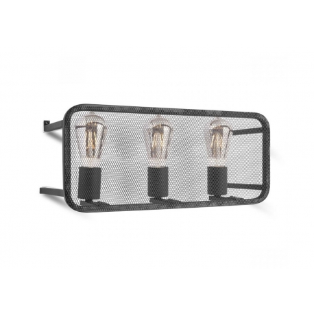 Seinavalgusti WEAVE must, 45x15xH20 cm, E27