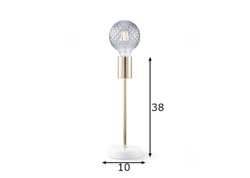 Lauavalgusti CAVA pronks, D10xH38 cm, E27