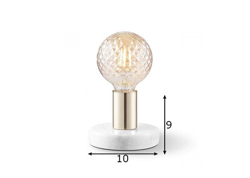 Lauavalgusti STEN pronks, D10xH9 cm, E27