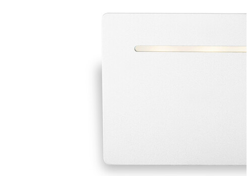 Seinavalgusti LUIGI valge, 19xH12 cm, LED