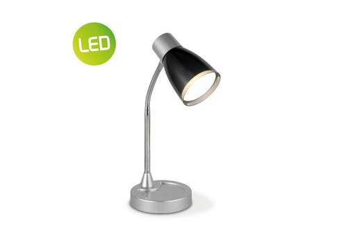 Lauavalgusti LUMY must, D13xH28 cm, LED