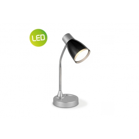 Lauavalgusti LUMY must, D13xH28 cm, LED