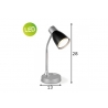 Lauavalgusti LUMY must, D13xH28 cm, LED