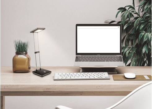 Lauavalgusti CHECK must, 10,5x10,5xH31,5 cm, LED