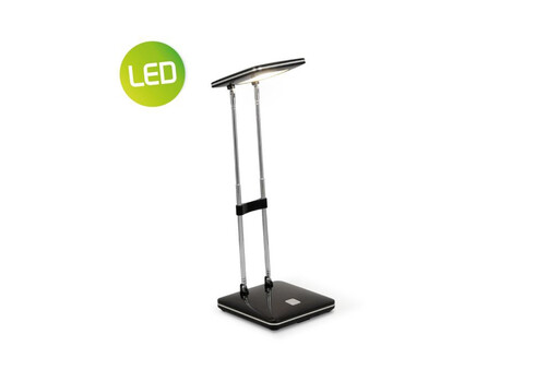 Lauavalgusti CHECK must, 10,5x10,5xH31,5 cm, LED