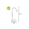 Lauavalgusti FLEXY valge, D16xH41,5 cm, LED