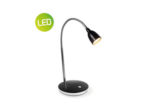 Lauavalgusti FLEXY must, D16xH41,5 cm, LED