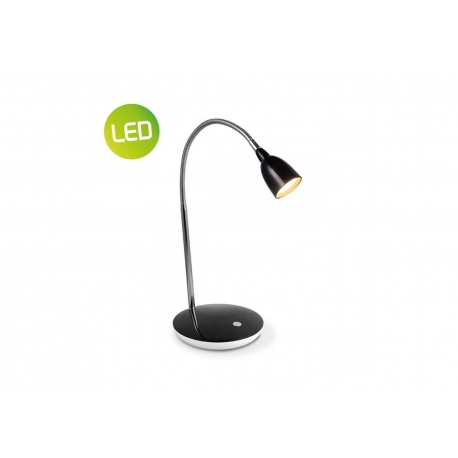 Lauavalgusti FLEXY must, D16xH41,5 cm, LED