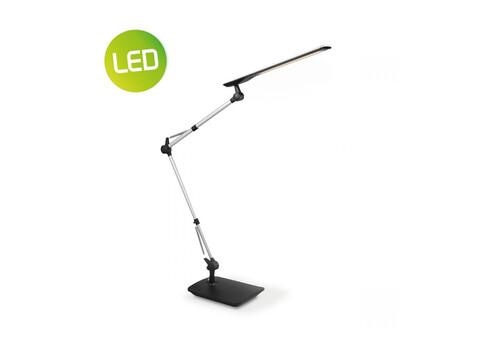 Lauavalgusti PRO hõbe / must, 21xH49 cm, LED