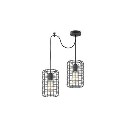 Rippvalgusti NETTING must, 32xH128 cm, E27