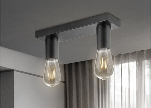 Kohtvalgusti NITRO must, 30x9,5xH10,5 cm, LED