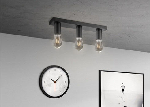 Kohtvalgusti NITRO must, 40,7x9,5xH10,5 cm, LED