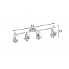 Kohtvalgusti ROBO metall, 81xH19 cm, LED