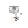 Kohtvalgusti CILINDRO metall, D13,7xH9,5 cm, LED