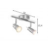 Kohtvalgusti CILINDRO metall, 32xH15,4 cm, LED