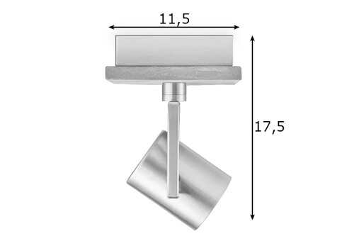 Kohtvalgusti CONCRETE hall, 11,5x11,5xH17,5 cm, LED