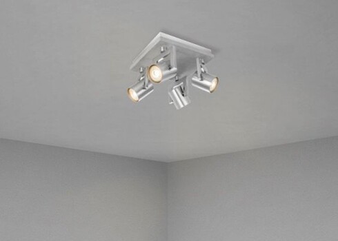 Kohtvalgusti CONCRETE hall, 23x23xH18,5 cm, LED