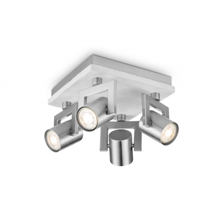 Kohtvalgusti CONCRETE hall, 23x23xH18,5 cm, LED