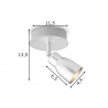 Kohtvalgusti ALBA hall, D11,5xH13,5 cm, LED