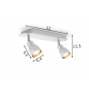 Kohtvalgusti ALBA hall, 22xH13,5 cm, LED