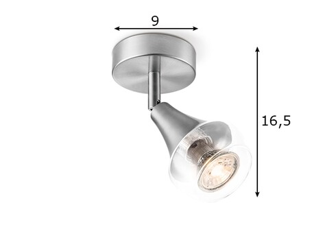 Kohtvalgusti VAYA hall, D9xH16,5 cm, LED