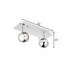 Kohtvalgusti BOLLO kroom, 32xH14 cm, LED