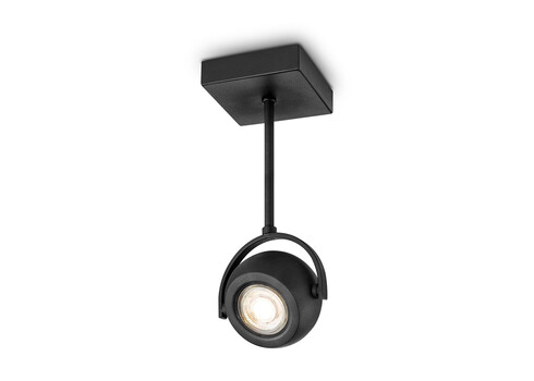 Kohtvalgusti NOP must, 9,5x9,5xH24 cm, LED