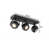 Kohtvalgusti NOP must, 36,5xH14 cm, LED