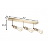 Kohtvalgusti SPY pronks, 47x9,5xH20,5, E27