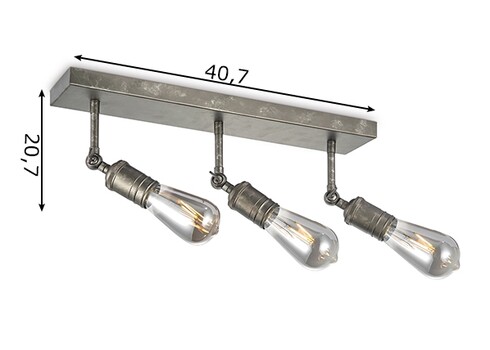 Kohtvalgusti SPY tumehall, 47x9,5xH20,5 cm, E27