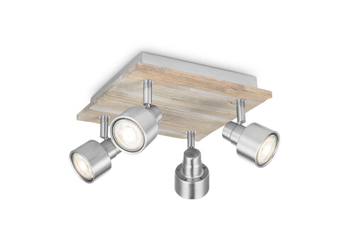 Kohtvalgusti DRIFT hall / pruun, 23x23xH15 cm, LED