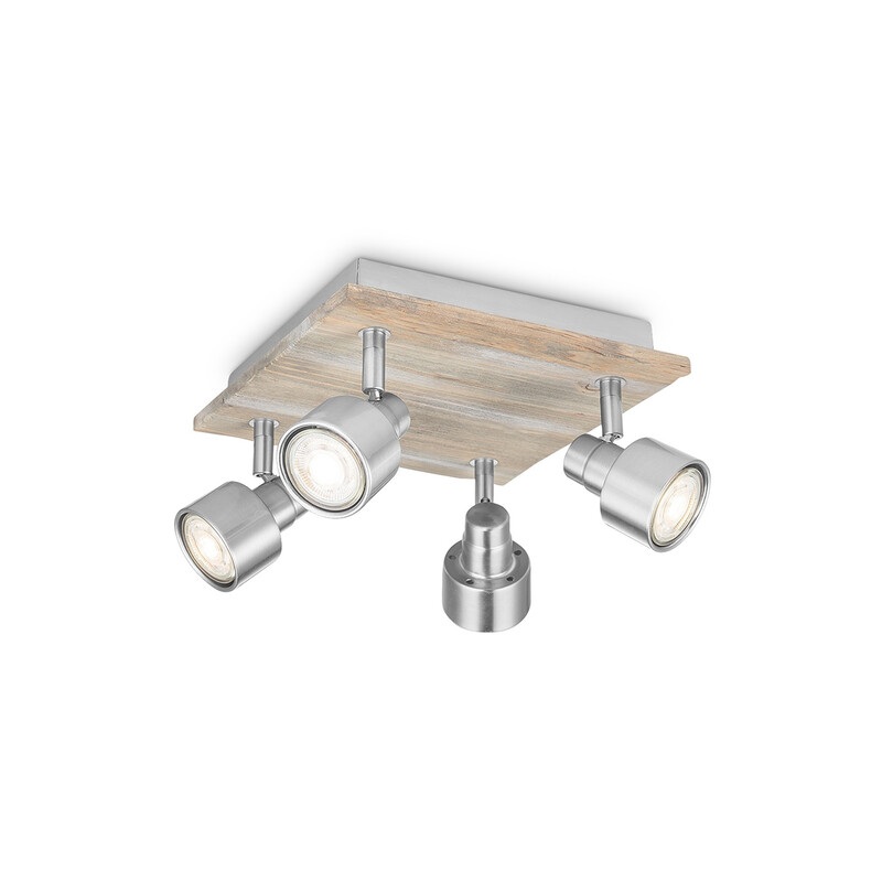 Kohtvalgusti DRIFT hall / pruun, 23x23xH15 cm, LED