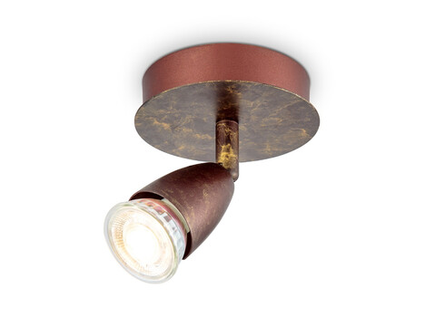Kohtvalgusti CURL pronks, D11,5xH13,5 cm, LED