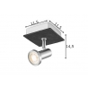 Kohtvalgusti STONE metall / must, 11,5x11,5xH14,5 cm, LED