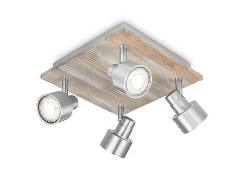 Kohtvalgusti DRIFT hall / pruun, 23x23xH15 cm, LED