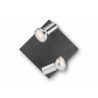 Kohtvalgusti STONE metall / must, 16,5x16,5xH14,5 cm, LED