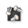 Kohtvalgusti STONE metall / must, 16,5x16,5xH14,5 cm, LED