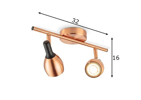 Kohtvalgusti NOVI vask, 32xH16 cm, LED