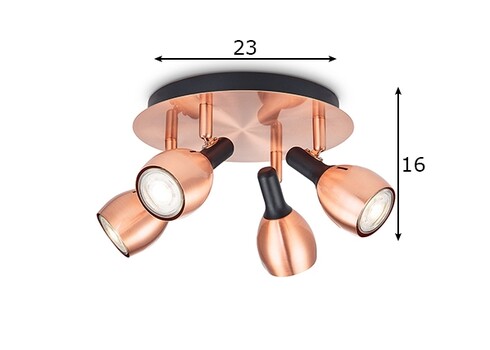 Kohtvalgusti NOVI vask, D23xH16 cm, LED