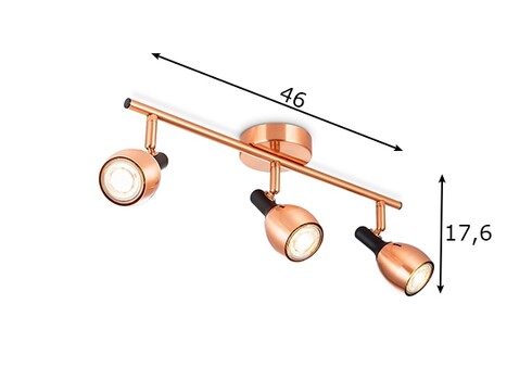 Kohtvalgusti NOVI vask, 46xH17,6 cm, LED