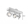 Kohtvalgusti YAYA metall, 35,5xH15,5 cm, LED