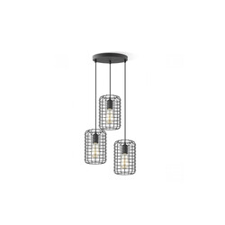 Rippvalgusti NETTING must, D32xH127,5 cm, E27