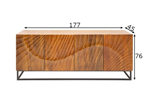 Kummut SCORPION mango, 177x45xH76 cm