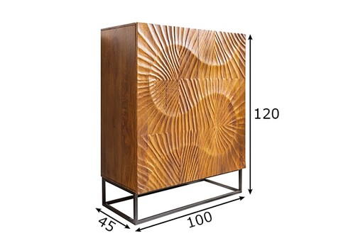 Kummut SCORPION mango, 100x45xH120 cm