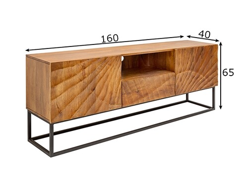 Tv-alus SCORPION mango, 160x40xH65 cm