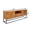 Tv-alus SCORPION mango, 160x40xH65 cm