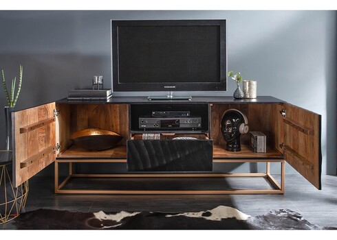 Tv-alus SCORPION must, 160x40xH65 cm