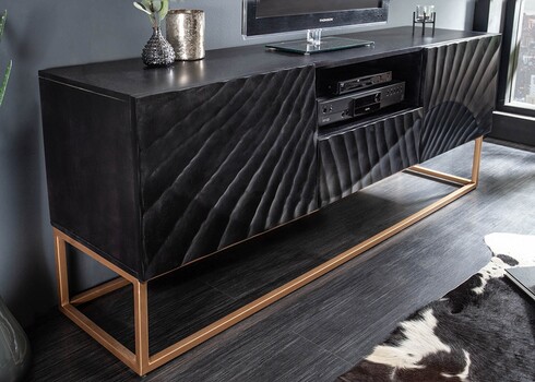 Tv-alus SCORPION must, 160x40xH65 cm