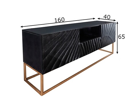 Tv-alus SCORPION must, 160x40xH65 cm