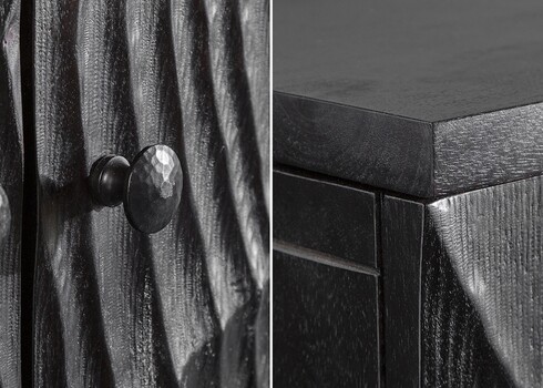 Baarikapp SCORPION must, 95x42xH141 cm